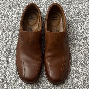 Clarks Men's Tan Leather Loafers